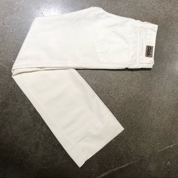 chloe white jeans